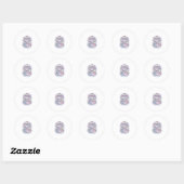 Sticker Rond Licorne Magical Little Squad Conception Graphique (Feuille)