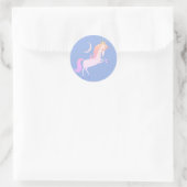 Sticker Rond licorne magique (Sac)