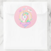 Sticker Rond Licorne Merci (Sac)