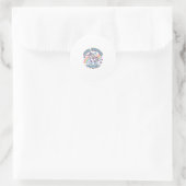 Sticker Rond Licorne Pixel Licorne Puissance Conception Graphiq (Sac)