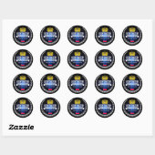 Sticker Rond Liechtenstein (Feuille)