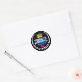 Sticker Rond Liechtenstein (Enveloppe)