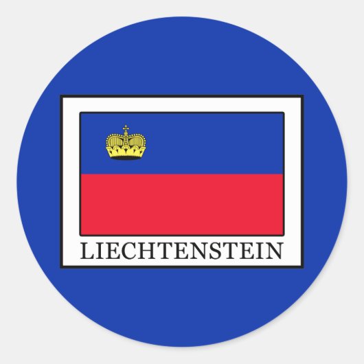 Sticker Rond Liechtenstein (Devant)