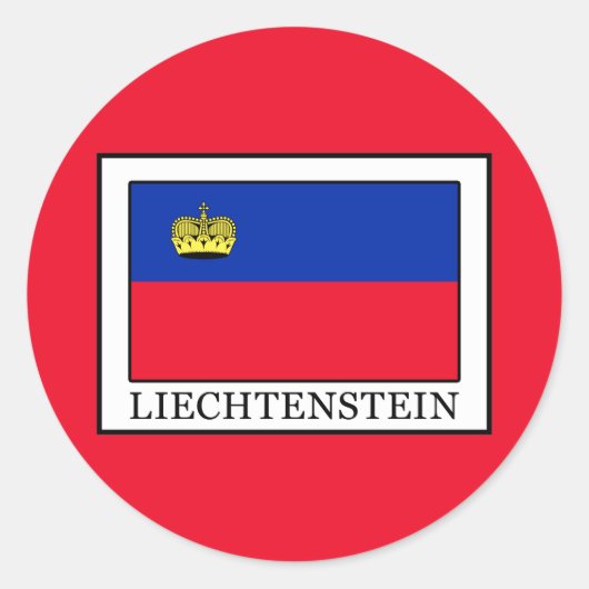 Sticker Rond Liechtenstein (Devant)