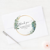 Sticker Rond lierre et fleurs de Merci crayon (Enveloppe)