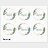 Sticker Rond lierre et fleurs de Merci crayon (Feuille)