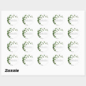 Sticker Rond Lierre Minimal (Feuille)