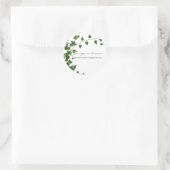 Sticker Rond Lierre Minimal (Sac)