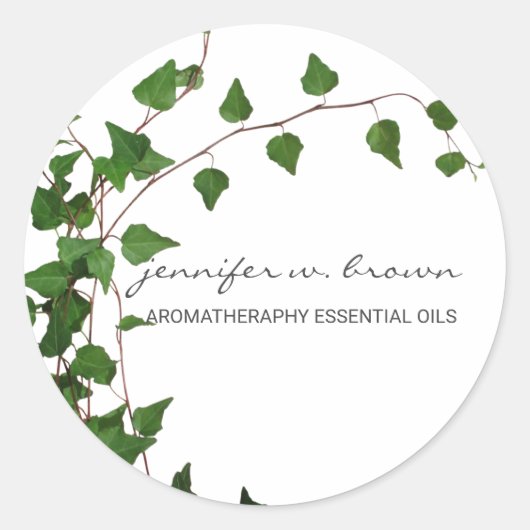 Sticker Rond Lierre Minimal (Devant)