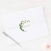 Sticker Rond Lierre Minimal (Enveloppe)
