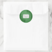 Sticker Rond Lierre vert    (Sac)