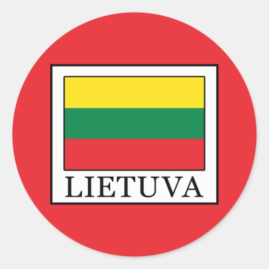 Sticker Rond Lietuva (Devant)