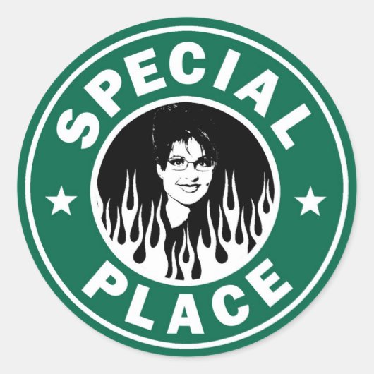 Sticker Rond Lieu Spécial En Enfer (Devant)