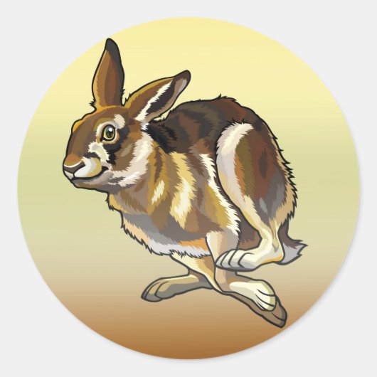 Sticker Rond lièvre (Devant)