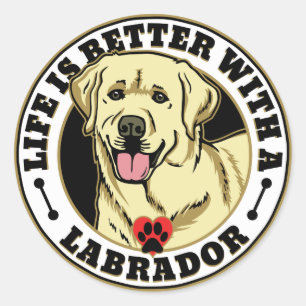 Sticker Rond Life Is Better