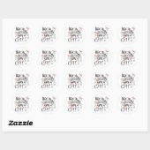 Sticker Rond Life is Better With a Cat quote slogan (Feuille)