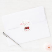 Sticker Rond Life Is Cherry Sweet (Enveloppe)