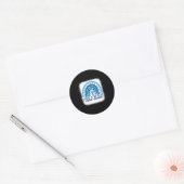 Sticker Rond Light It Up Blue Rainbow (Enveloppe)