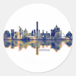 Sticker Rond Ligne aérienne de Bologne