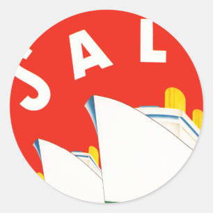 Sticker Rond Ligne américaine suédoise de ~ de SEL