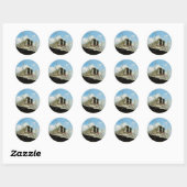 Sticker Rond Ligne Ancre (Feuille)