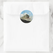 Sticker Rond Ligne Ancre (Sac)