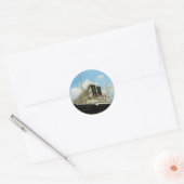 Sticker Rond Ligne Ancre (Enveloppe)