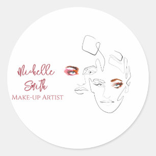 Sticker Rond Ligne art Mode maquillage, maquillage marque artis