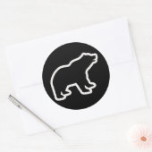 STICKER ROND LIGNE BLANCHE (Enveloppe)