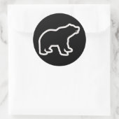 STICKER ROND LIGNE BLANCHE (Sac)