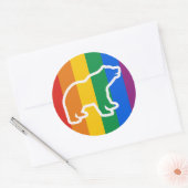 STICKER ROND LIGNE BLANCHE (Enveloppe)