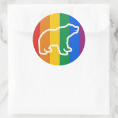 STICKER ROND LIGNE BLANCHE (Sac)