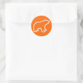 STICKER ROND LIGNE BLANCHE (Sac)