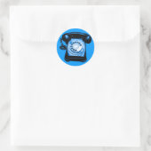 Sticker Rond Ligne bleue (Sac)