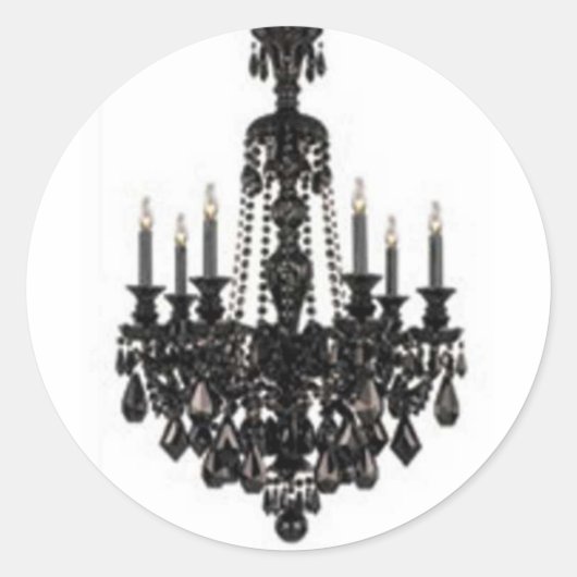 STICKER ROND LIGNE CHANDELIER (Devant)