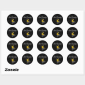 Sticker Rond Ligne Dancing Chic #4 (Feuille)
