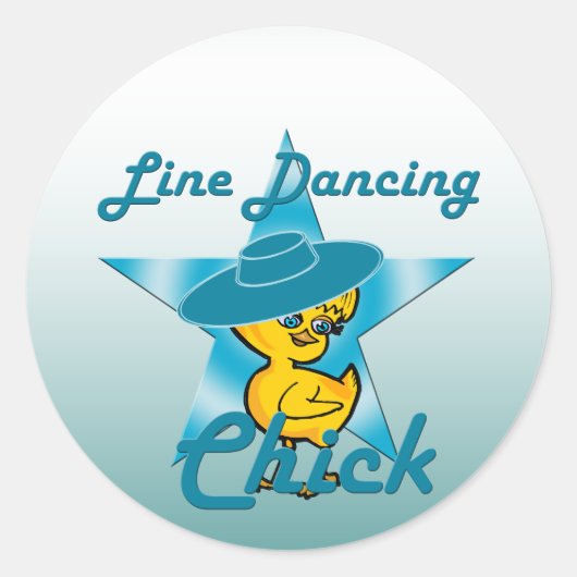 Sticker Rond Ligne Dancing Chic #7 (Devant)