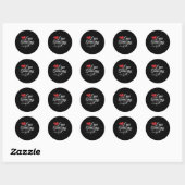 Sticker Rond Ligne Danse Ligne Danse (Feuille)