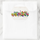 Sticker Rond Ligne d'atterrissage de Las Vegas (Sac)