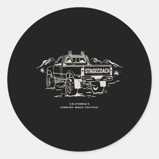 Sticker Rond Ligne de camion Stagecoach (Devant)