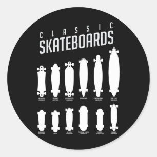 Sticker Rond Ligne de Clic Skateboards