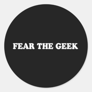 Sticker Rond Ligne de collecte - CRAIGNEZ le T-SHIRT de GEEK