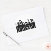 Sticker Rond Ligne de Houston (Enveloppe)