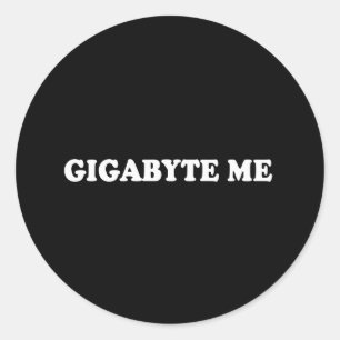 Sticker Rond Ligne de ramassage - GIGABYTE ME T-SHIRT