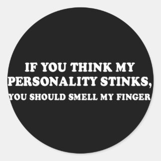 Sticker Rond Ligne de ramassage - SI VOUS PENSEZ QUE MA PERSONN