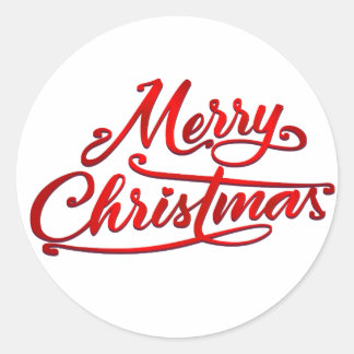 Sticker Rond ligne rouge rétro heureux