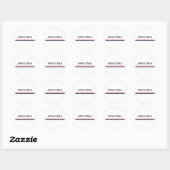 Sticker Rond Lignes croates (Feuille)
