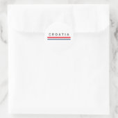 Sticker Rond Lignes de Croatie (Sac)