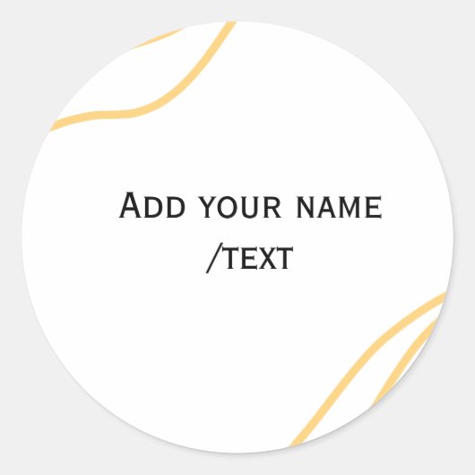 Sticker Rond lignes de texte de message de nom de bordure espag (Devant)