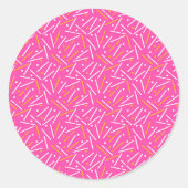 Sticker Rond Lignes Motif 1 (Devant)